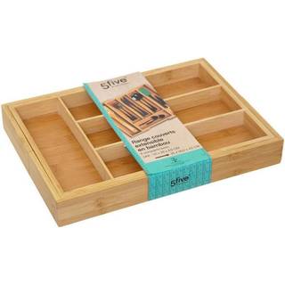 Bestikboks - 6 rum - udvides - bambus