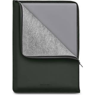 Woolnut Coated Folio PU Sleeve Til MacBook / Laptop 16" (360 x 250mm) - Grøn