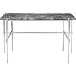 Gubi Ts Skrivebord 60x120 Cm Poleret Stål / Gråt Emperador - Skrivebord Marmor - 10123101