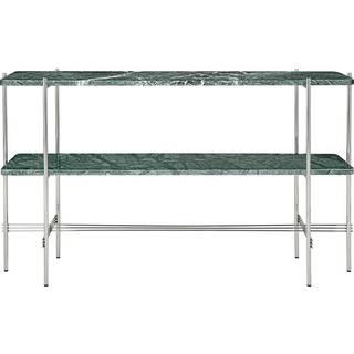 Gubi Ts Console Sidebord 120x30x72 Cm Poleret Stål / t Guatemalamarmor - Sidebord & Aflastningsbord Guatemala Marmor Grøn - 10123085