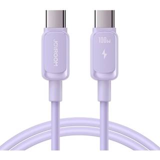 Joyroom Color Series USB-C - USB-C kabel 100W, 1.2m - Lilla