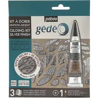 Pebeo gedeo kit-spirror effekt blad s?lv finish forgyldning 3 folier