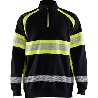 Blåkläder 3553 High vis Sweatshirt / High vis Sweatshirt - XS - Sort/High Vis Gul