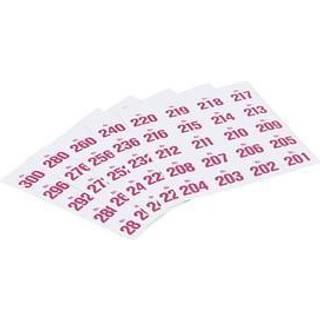 Aufklebe-Nummern 100 Stück 201 - 300