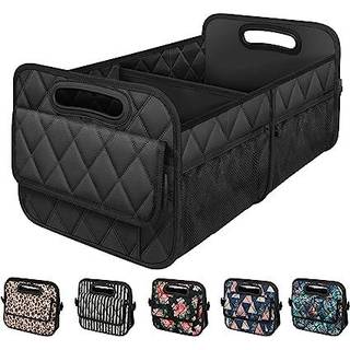 DEOSK CAR TRUNK -Arrang?r med 6 Big Pocket Car -tilbeh?r til kvinder/m?nd 50L Vandt?t polyester bagagerumsarrang?r til bil/SUV/minivan/lastbil (m