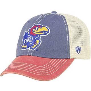 TOPP OF VÄRLDEN KANSAS JAYHAWKS MÄNS AVSLUTA FIT Justerbart nät Offroad Hat Team Color Icon Justerbar