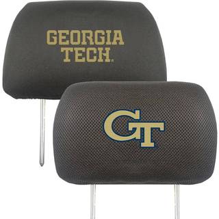 Fanmats 25005 Georgia Tech Yellow Jackets Broderet hovedst?tted?ksel - 2 stykker