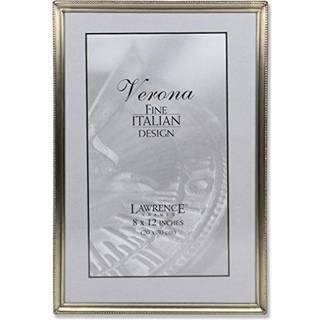 Lawrence 11482 Antik messing 8x12 Billedramme - Bead Border Design