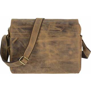 Umhängetasche Leder braun Messenger Bag Vintage 1766 | Greenburry.de