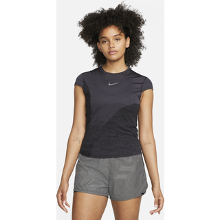 T-shirt Nike W NK DF RUN DVN SS TOP dx0199-015 Størrelse L