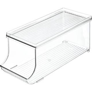 Dåseholder med låg - Transparent - 14,5cm x 35,5cm x 15cm - Olivia