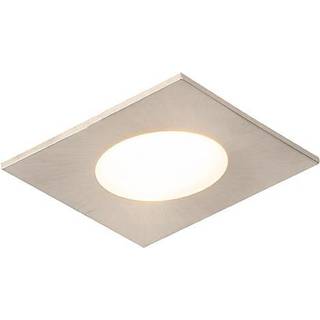 Moderne indbygget spotlight firkantet stål inkl. LED IP65 - Simply