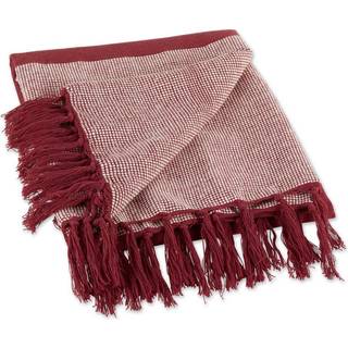 Barn Red Urban Cityscape Border Throw
