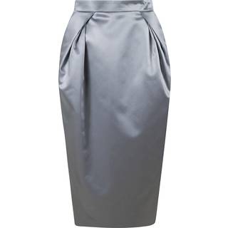 Maison Margiela Satin draped midi skirt - blue - XXS