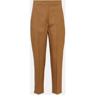 Max Mara Mira wool, mohair, and silk pants - brown - M