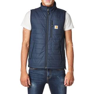 Carhartt herre regn forsvarer afslappet pasform let isoleret vest marinebl? stor