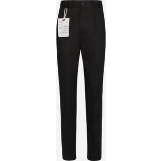 Dolce&Gabbana Straight cotton-blend pants - black - EU 48