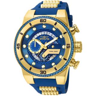 Invicta 24224 S1 Blå/Gul guldtonet stål Ø51 mm