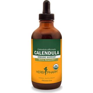Herb Pharm Certified Organic Calendula Liquid Extract til mindre smertestøtte - 4 ounce