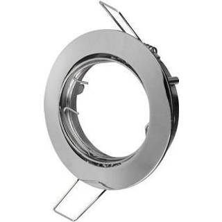 Downlight kit uden lyskilde - Hul: Ø7,4 cm, Mål: Ø8,2 cm, krom, vælg MR16 eller GU10 fatning - Fatning : Uden fatning
