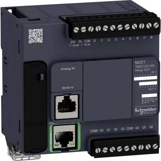 Schneider Tm221 plc, eth, di9,ai2,do7 relæ, 230v