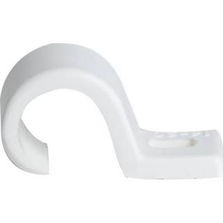 Kabelholder TK, enkel, plast, rund, 10-pak LEDNINGSHÅLL TK 14-20MM VIT 10ST