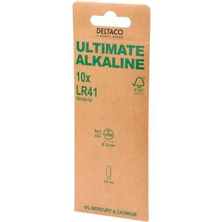 Deltaco Ultimate Alkaline LR41 Button Cell - 10-pack