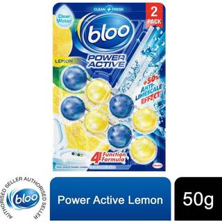 Bloo Power Active Lemon Toiletfrisker - 2-Pak