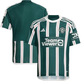 Manchester United 23/24 Kids udebanetrøje - Green Night / Core White / Active Maroon - 176