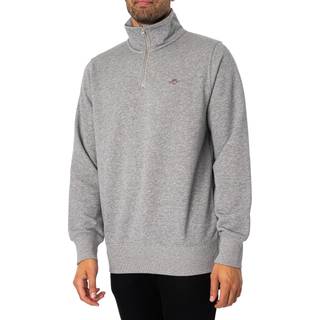 GANT Herre Shield sweatshirt med halv lynlås (S)