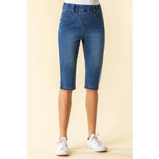 Roman Denim Stretch Knee Length Pedal Pusher Shorts44