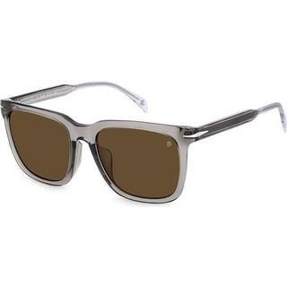 David Beckham DB 1120/F/S Asian Fit KB7/70 56 Solbriller Mænd Grå - Transparent Dark Grey - 56mm