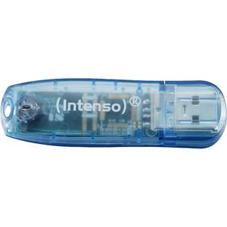 Intenso Rainbow Line USB Drive - Blå - 4GB - USB Stick