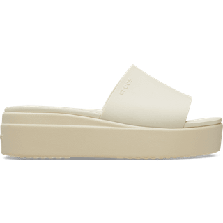 Crocs Women's Brooklyn Platform Slider Sandal Bone Numeric_8