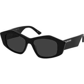 Balenciaga BB0106S 001 52 Solbriller Kvinder Black - Black - 52mm