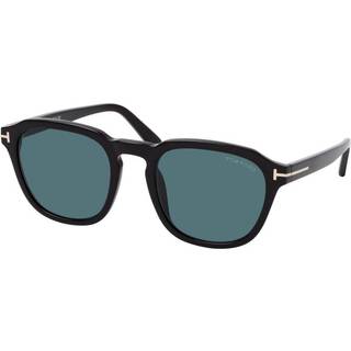 TOM FORD Mand FT0931 AVERY 01V Solbriller Acetat Sort Blå Rund Normal
