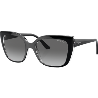 Vogue Briller VO5337S 283911 53 Solbriller Kvinder Black - Black On Transparent - 53mm