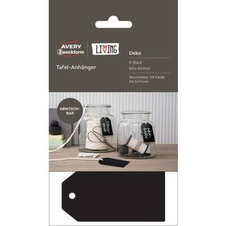 Avery manillamærke til kridt 40x80mm sort