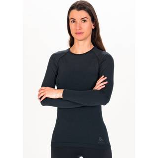Odlo BL Top Crew Neck Performance Light Eco Long Sleeve Women - Black, Size L - black