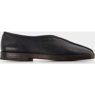 Lemaire Piped leather loafers - black - EU 38