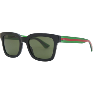 Gucci GG0001SN 002 52 Solbriller Mænd Black - Shiny Black - 52mm