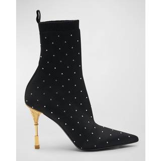 Balmain Moneta embellished ankle boots - black - EU 39