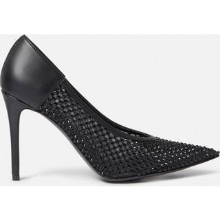 Stella McCartney Iconic embellished mesh and faux leather pumps - black - EU 36.5