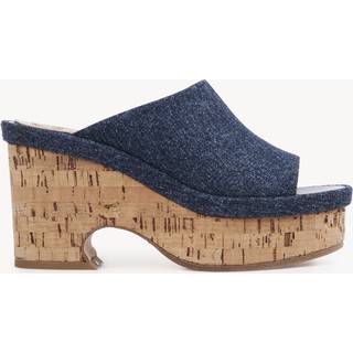 ChloÃ© Oli denim platform mules - blue - EU 37