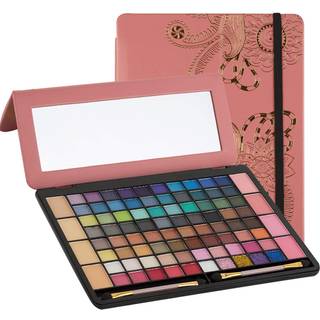 Toysical All in One Makeup Kit i l?derkasse - Eye Shadow Palette Makeup til piger Teenagere og kvinder Meget pigmenteret - 88 farver ?jenskygge p