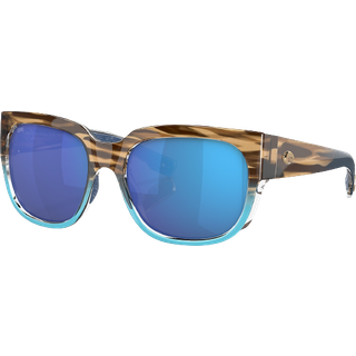 Costa Del Mar Waterwoman Polarized 901917 55 Solbriller Kvinder Blue - Shiny Striped Brown Blue - 55mm