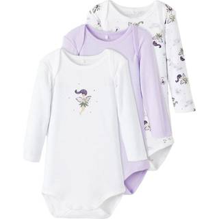 NAME IT 3-Pak Body Langærmet Orchid Petal