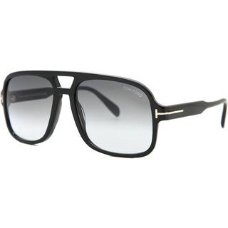 Tom Ford FT0884 FALCONER-02 01B 60 Solbriller Mænd Black - Shiny Black - 60mm