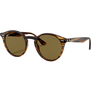 Ray-Ban RB2180F Highstreet Asian Fit 601/71 49 Solbriller Mænd Black - Glossy Black - 49mm