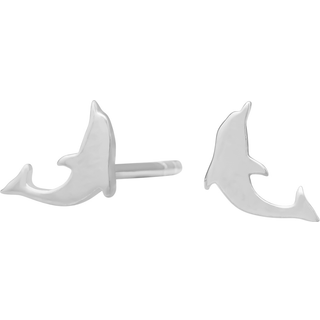 Noa Kids - sølv ørestikker med delfin 8mm